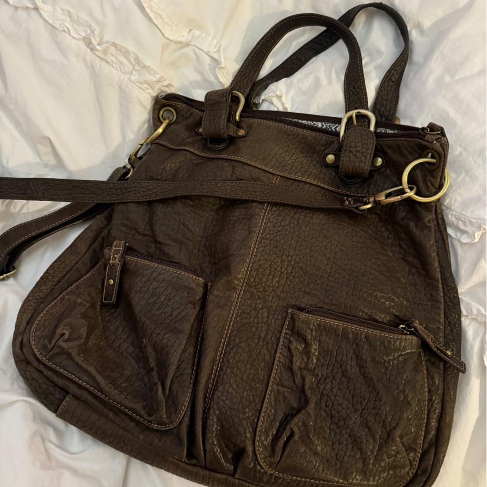 Brown Leather shoulder bag